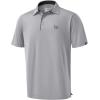 G Gradual Mens Golf Shirt Dry Fit Short Sleeve Polos Moisture Wicking Performance Polo Shirts for Men Athletic Tennis Casual(Light Grey)