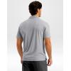 G Gradual Mens Golf Shirt Dry Fit Short Sleeve Polos Moisture Wicking Performance Polo Shirts for Men Athletic Tennis Casual(Light Grey)