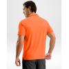 G Gradual Mens Golf Shirt Dry Fit Short Sleeve Polos Moisture Wicking Performance Polo Shirts for Men Athletic Tennis Casual(Orange)