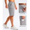 G Gradual Men’s Golf Shorts 11″ Long with 4 Pockets Lightweight Knee Length Elastic Waist Quick Dry Casual Dress Work Shorts (Light Grey, XL)