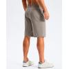 G Gradual Men’s Golf Shorts 11″ Long with 4 Pockets Lightweight Knee Length Elastic Waist Quick Dry Casual Dress Work Shorts (Stone Grey, XL)