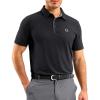 G Gradual Mens Golf Shirt Dry Fit Short Sleeve Polos Moisture Wicking Performance Polo Shirts for Men Athletic Tennis Casual(Dark Grey)
