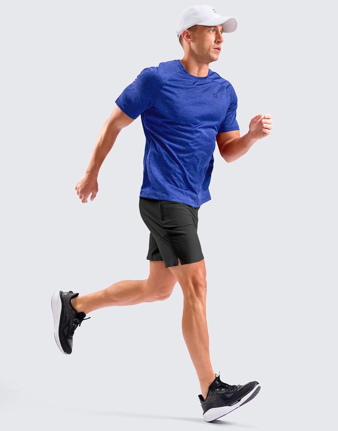 imageG Gradual Mens Workout Dry Fit Shirts Athletic Performance TShirts Moisture Wicking Lightweight Tee Shirts for Gym RunningRoyal Blue