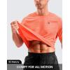 G Gradual Mens Workout Dry Fit Shirts Athletic Performance T-Shirts Moisture Wicking Lightweight Tee Shirts for Gym Running(Coral Orange)