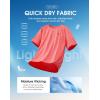 G Gradual Mens Workout Dry Fit Shirts Athletic Performance T-Shirts Moisture Wicking Lightweight Tee Shirts for Gym Running(Watermelon Red)