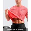 G Gradual Mens Workout Dry Fit Shirts Athletic Performance T-Shirts Moisture Wicking Lightweight Tee Shirts for Gym Running(Watermelon Red)