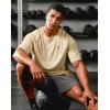 G Gradual Mens Workout Dry Fit Shirts Athletic Performance T-Shirts Moisture Wicking Lightweight Tee Shirts for Gym Running(Wheat Khaki)
