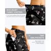 G Gradual Women’s 13″ Long Swim Board Shorts with Pockets High Waisted Quick Dry Beach Swimming Shorts for Women with Liner(Black Floral)