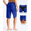 G Gradual Women’s 13″ Long Swim Board Shorts with Pockets High Waisted Quick Dry Beach Swimming Shorts for Women with Liner(Blue)