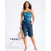 G Gradual Women’s 13″ Long Swim Board Shorts with Pockets High Waisted Quick Dry Beach Swimming Shorts for Women with Liner(Dark Blue)