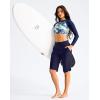 G Gradual Women’s 13″ Long Swim Board Shorts with Pockets High Waisted Quick Dry Beach Swimming Shorts for Women with Liner(Navy)