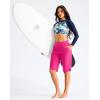 G Gradual Women’s 13″ Long Swim Board Shorts with Pockets High Waisted Quick Dry Beach Swimming Shorts for Women with Liner(Rosy)