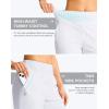 G Gradual Women’s 13″ Long Swim Board Shorts with Pockets High Waisted Quick Dry Beach Swimming Shorts for Women with Liner(White)