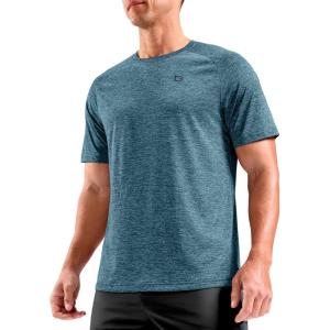 G Gradual Mens Workout Dry Fit Shirts Athletic Performance T-Shirts Moisture Wicking Lightweight Tee Shirts for Gym Running(Teal Green)