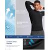 G Gradual Mens Compression Shirt Long Sleeve Moisture Wicking Running Gym Shirts for Men Athletic Workout Base Layer T-Shirt(Black)
