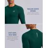 G Gradual Mens Compression Shirt Long Sleeve Moisture Wicking Running Gym Shirts for Men Athletic Workout Base Layer T-Shirt(Forest Green)
