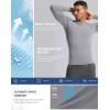 G Gradual Mens Compression Shirt Long Sleeve Moisture Wicking Running Gym Shirts for Men Athletic Workout Base Layer T-Shirt(Light Grey)