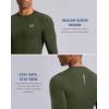 G Gradual Mens Compression Shirt Long Sleeve Moisture Wicking Running Gym Shirts for Men Athletic Workout Base Layer T-Shirt(Olive)