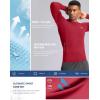 G Gradual Mens Compression Shirt Long Sleeve Moisture Wicking Running Gym Shirts for Men Athletic Workout Base Layer T-Shirt(Red)