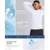 G Gradual Mens Compression Shirt Long Sleeve Moisture Wicking Running Gym Shirts for Men Athletic Workout Base Layer T-Shirt(White)