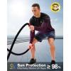 Men’s Sun Protection Long Sleeve Shirts UPF 50+(Gradient Black Rose)