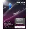 Men’s Sun Protection Long Sleeve Shirts UPF 50+(Gradient Black Rose)