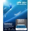 Men’s Sun Protection Long Sleeve Shirts UPF 50+(Gradient Vivid Blue)