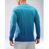 Men’s Sun Protection Long Sleeve Shirts UPF 50+(Gradient Vivid Blue)