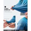 Men’s Sun Protection Long Sleeve Shirts UPF 50+(Gradient Vivid Blue)