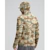 Men’s Sun Protection Shirts UPF 50+ Long Sleeve Hoodie with 2 Pockets UV SPF Fishing Hiking Rash Guard Shirts(Olivine Brown Camo)