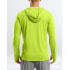 G Gradual Men’s UPF 50+ Sun Protection Hoodie Jacket Lightweight Full Zip Hoodies Long Sleeve Shirts for Men Hiking Fishing(Fluorescent Green)