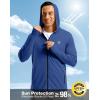 G Gradual Men’s UPF 50+ Sun Protection Hoodie Jacket Lightweight Full Zip Hoodies Long Sleeve Shirts for Men Hiking Fishing(Royal Blue)