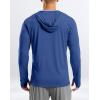 G Gradual Men’s UPF 50+ Sun Protection Hoodie Jacket Lightweight Full Zip Hoodies Long Sleeve Shirts for Men Hiking Fishing(Royal Blue)