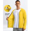 G Gradual Men’s UPF 50+ Sun Protection Hoodie Jacket Lightweight Full Zip Hoodies Long Sleeve Shirts for Men Hiking Fishing(Yellow)