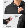 Men’s Sun Protection Hoodie Shirt UPF 50+ Long Sleeve Fishing Rash Guard UV SPF Summer Lightweight Hiking Shirt for Men(Black)