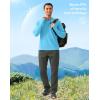 Men’s Sun Protection Hoodie Shirt UPF 50+ Long Sleeve Fishing Rash Guard UV SPF Summer Lightweight Hiking Shirt for Men(Blue)