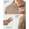 Men’s Sun Protection Hoodie Shirt UPF 50+ Long Sleeve Fishing Rash Guard UV SPF Summer Lightweight Hiking Shirt for Men(Khaki)
