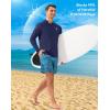 Men’s Sun Protection Hoodie Shirt UPF 50+ Long Sleeve Fishing Rash Guard UV SPF Summer Lightweight Hiking Shirt for Men(Navy)