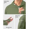 Men’s Sun Protection Hoodie Shirt UPF 50+ Long Sleeve Fishing Rash Guard UV SPF Summer Lightweight Hiking Shirt for Men(Olive)