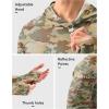 Men’s Sun Protection Hoodie Shirt UPF 50+ Long Sleeve Fishing Rash Guard UV SPF Summer Lightweight Hiking Shirt for Men(Olivine Brown Camo)