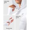 Men’s Sun Protection Hoodie Shirt UPF 50+ Long Sleeve Fishing Rash Guard UV SPF Summer Lightweight Hiking Shirt for Men(White)