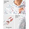 Men’s Sun Protection Hoodie Shirt UPF 50+ Long Sleeve Fishing Rash Guard UV SPF Summer Lightweight Hiking Shirt for Men(White Colored Dots)