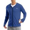 G Gradual Men’s UPF 50+ Sun Protection Hoodie Jacket Lightweight Full Zip Hoodies Long Sleeve Shirts for Men Hiking Fishing(Royal Blue)