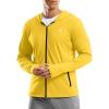 G Gradual Men’s UPF 50+ Sun Protection Hoodie Jacket Lightweight Full Zip Hoodies Long Sleeve Shirts for Men Hiking Fishing(Yellow)
