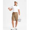 G Gradual Casual Shorts for Men 11″ Lightweight Men’s Golf Shorts Stretch with 3 Pockets Quick Dry Summer Breathable Shorts(Dark Khaki)