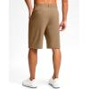 G Gradual Casual Shorts for Men 11″ Lightweight Men’s Golf Shorts Stretch with 3 Pockets Quick Dry Summer Breathable Shorts(Dark Khaki)