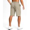 G Gradual Casual Shorts for Men 11″ Lightweight Men’s Golf Shorts Stretch with 3 Pockets Quick Dry Summer Breathable Shorts(Khaki)