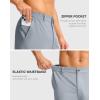 G Gradual Casual Shorts for Men 11″ Lightweight Men’s Golf Shorts Stretch with 3 Pockets Quick Dry Summer Breathable Shorts(Light Grey)