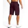 G Gradual Casual Shorts for Men 11″ Lightweight Men’s Golf Shorts Stretch with 3 Pockets Quick Dry Summer Breathable Shorts(Wine)