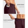 G Gradual Casual Shorts for Men 11″ Lightweight Men’s Golf Shorts Stretch with 3 Pockets Quick Dry Summer Breathable Shorts(Wine)